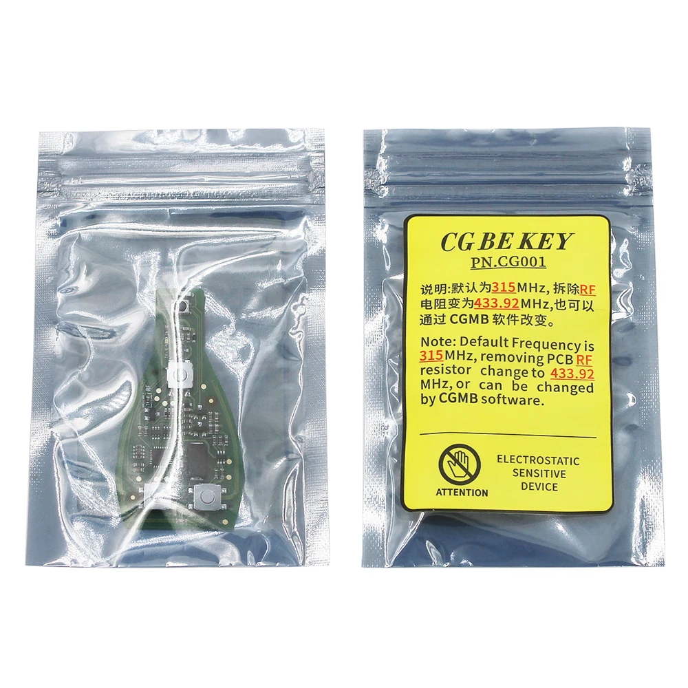 Original CGDI MB CG BE Key for MB FBS3 315MHZ/433MHZ Work with CGDI Programmer Support All FBS3 and Automatic Recovery