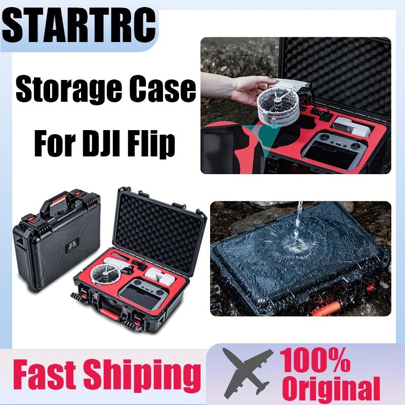 STARTRC Hard Shell Storage Case For DJI FLIP Carrying Case Travel Waterproof Box Portable Suitcase For Drone Outdoor Photography