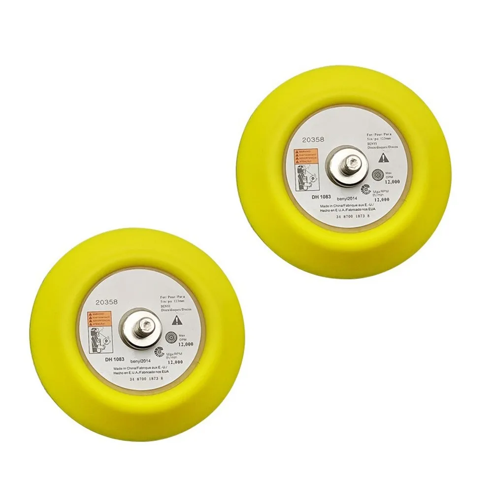 

2pcs 3inch 75mm Sanding Discs Hook And Loop M6 Thread Backing Pad For Air Sander For Power Tool Accessories