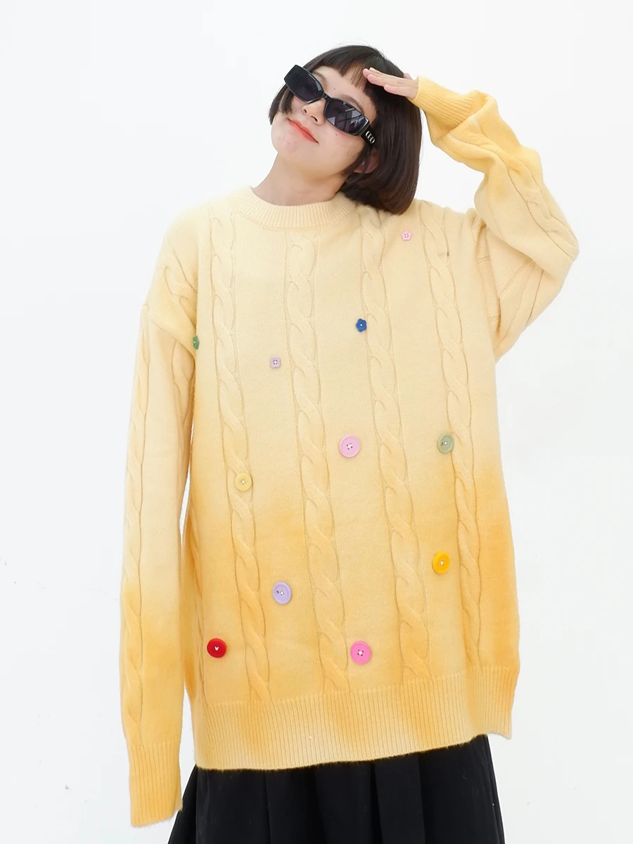 button-gradient-fried-dough-twists-round-neck-sweater-for-women-in-autumn-and-winter-2023-new-loose-bf-gentle-style-knitwear