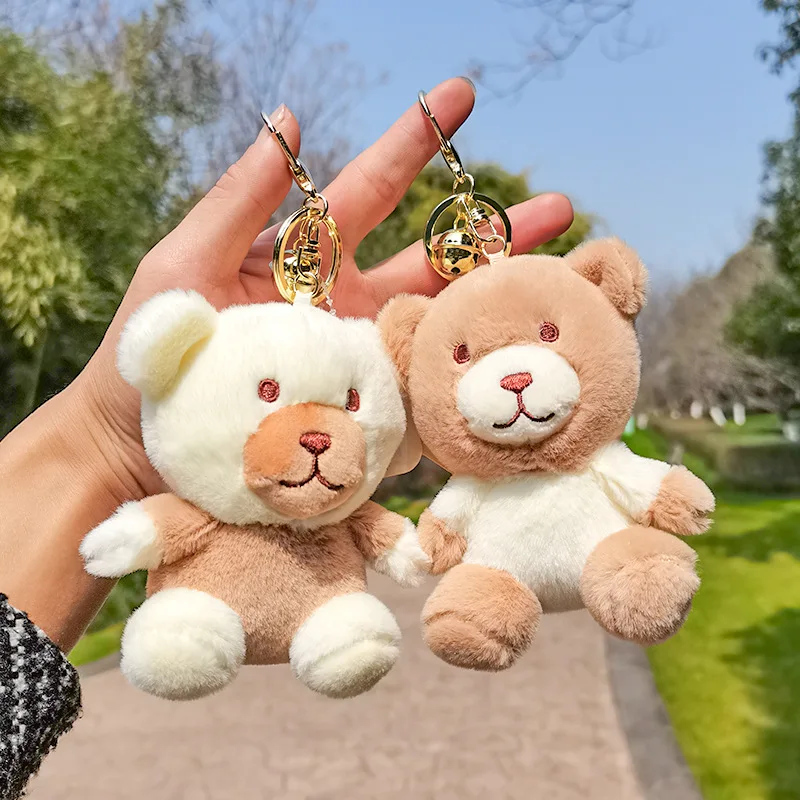 

Новый Популярный милый изысканный молочный чай подходящий цвет Медведь Кролик бутик плюшевый подвесной парный брелок прекрасный подарок на день рождения