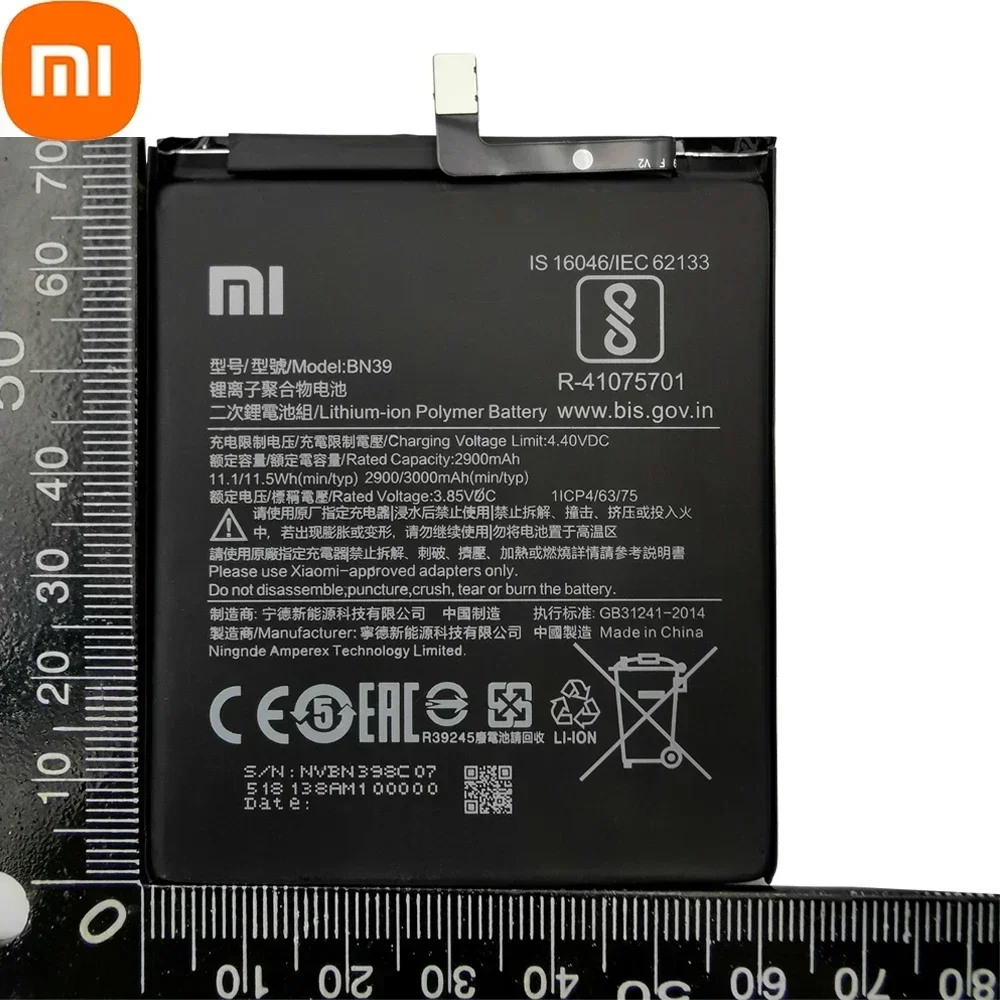 Original BN39 Xiao Mi Mobile Phone Battery For Xiaomi Play MiPlay Mi Play Smart Cell Phone Replacement Rechargeable Batteries