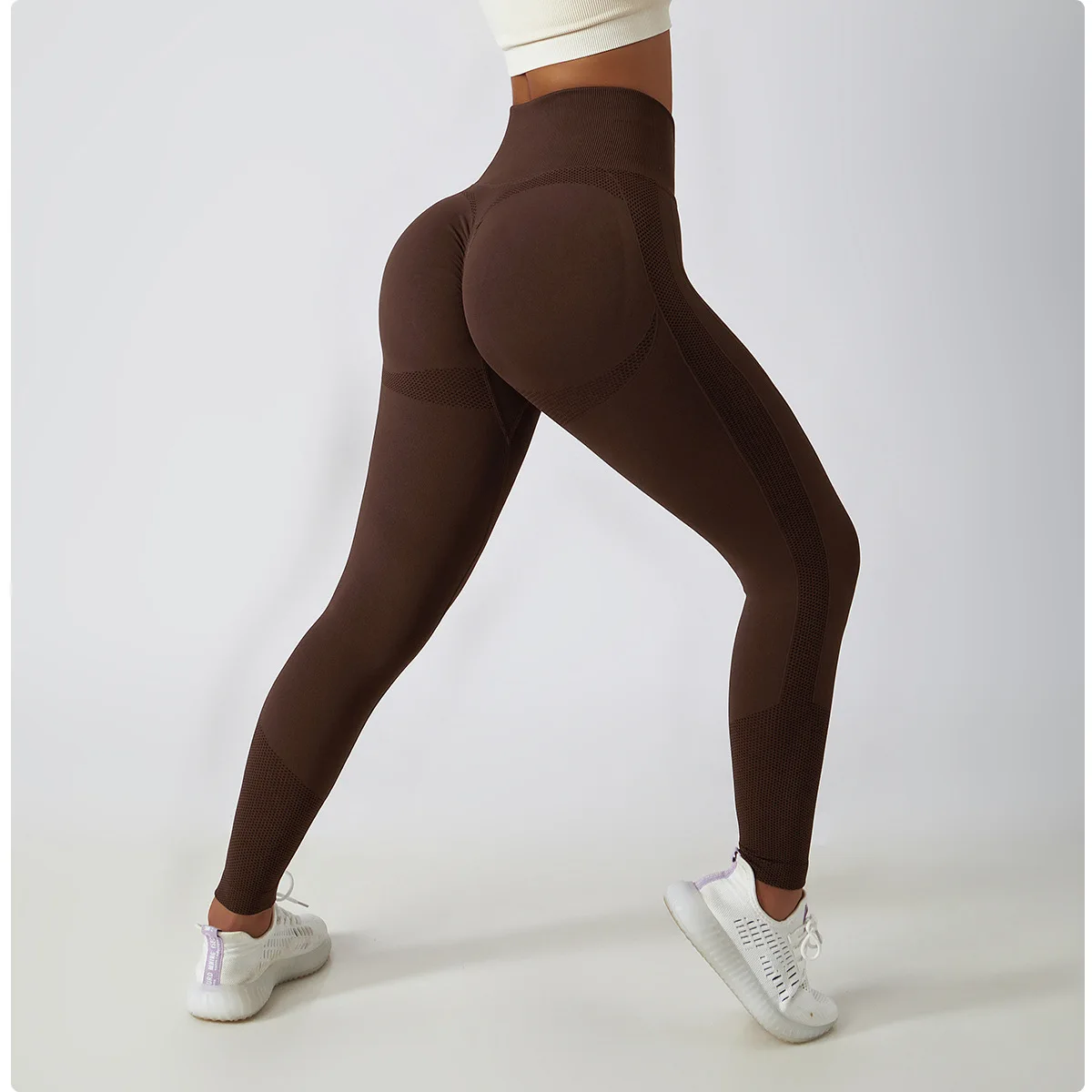 2023 New Seamless Gym Legging Women High Waist Booty Scrunch Sexy Hip Lifting Sport Pant Nylon + Spandex Fitness Tights