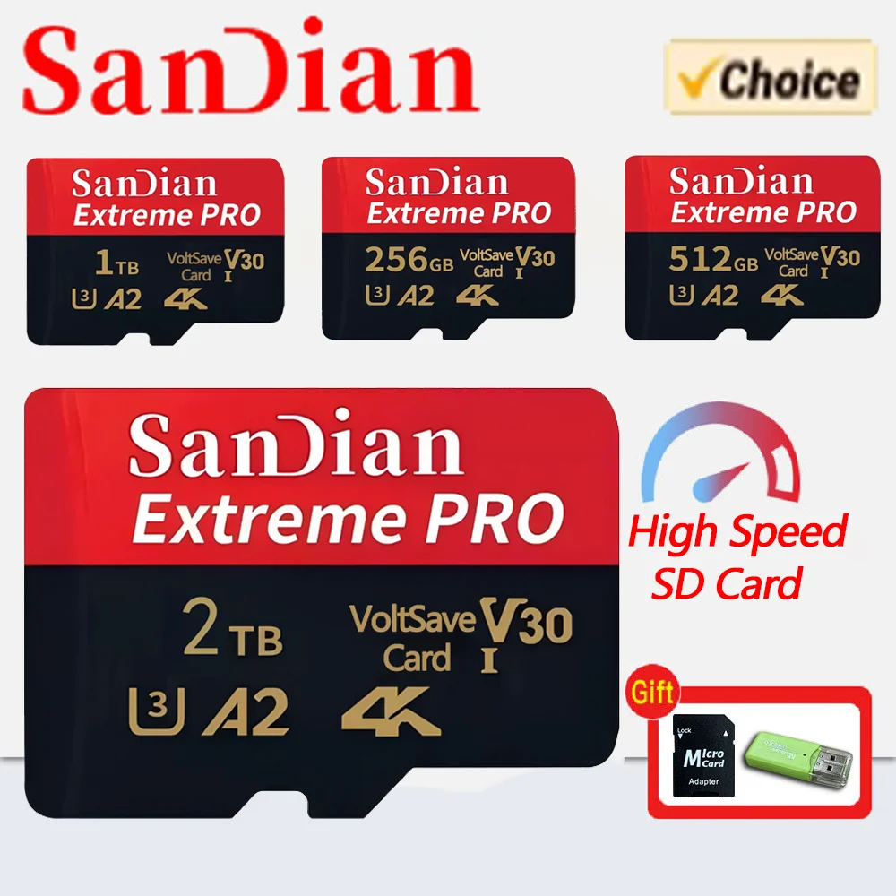 Tarjeta TF Original 128GB/1TB Clase 10 Alta Velocidad para Móviles y Cámaras