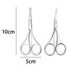 Scissors Trimmer Hair Remover Facial Hair Eyebrow Nose Scissors Rounded Curved Blade Cuticle Scissors Professional Clippers Tool 6