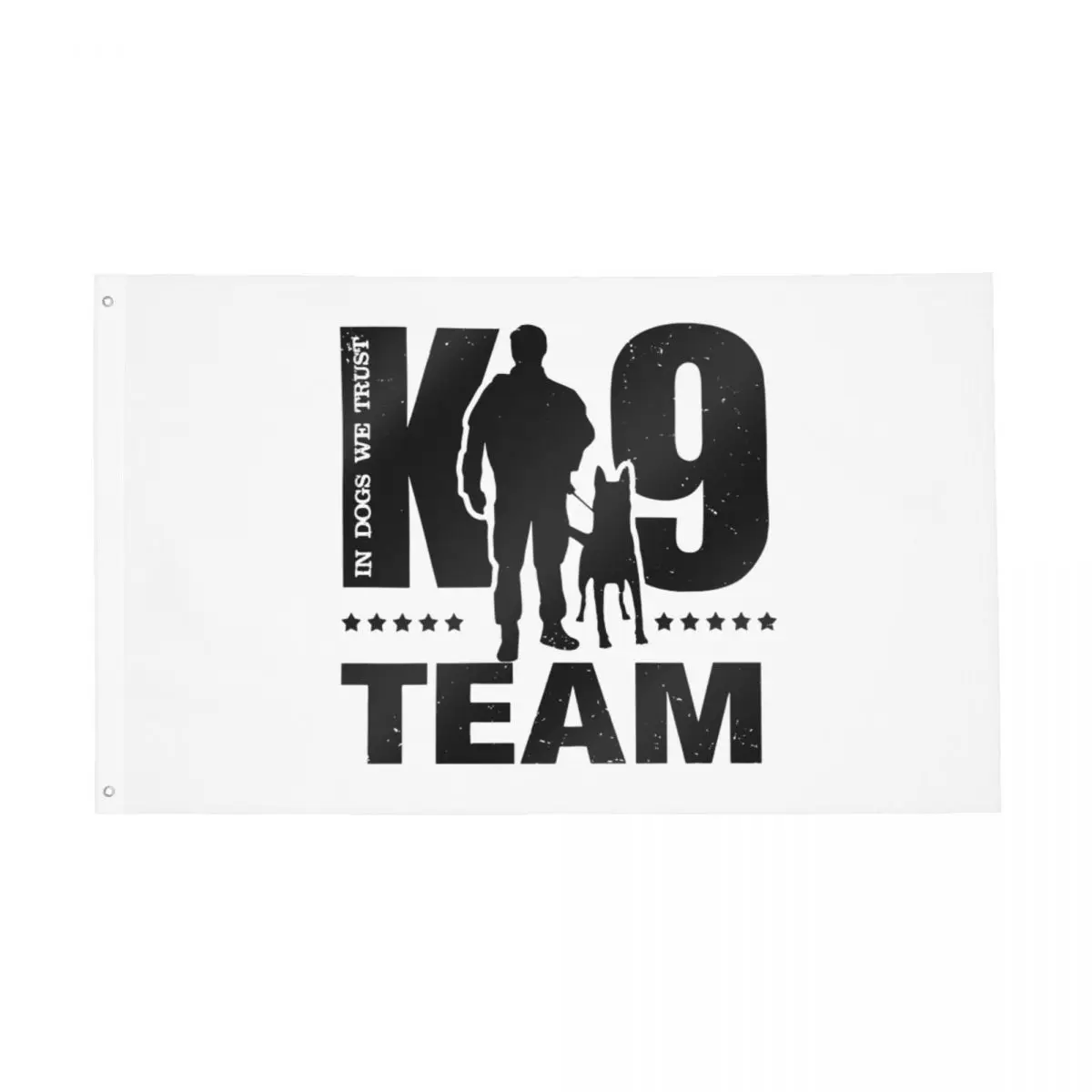 K9 Team K9 Unit Malinois Flag Outdoor Banner Poliestere Decorazione Cane Belga Double Sided 2X3 3X5 4X6 5X8 Ft Bandiere
