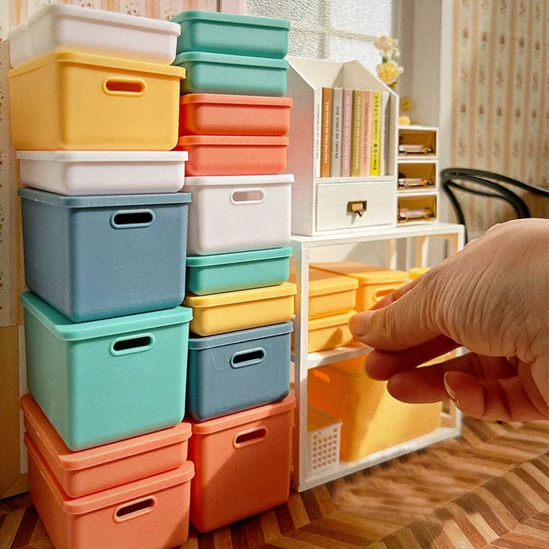 8pcs/set 1/6 Scale Simulation Miniature Dollhouse Food Container Mini  Storage Can for Blyth Barbies Doll Kitchen Toy