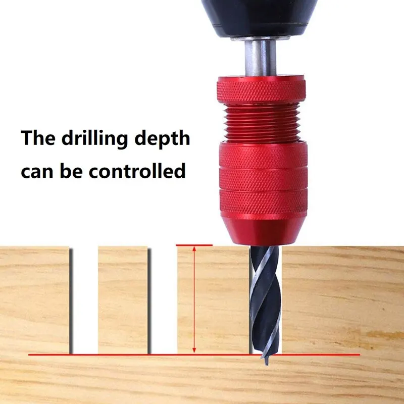 

Adjustable Drill Stop Consistent Drilling Drill Stop Collar Limit Rings Locator Depth Stopper for Drilling 8-12.7mm Drill Bit