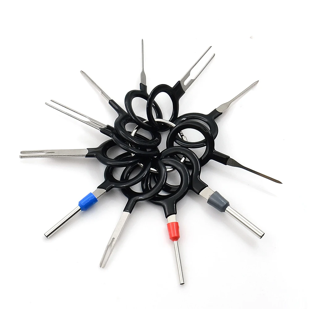 Terminal Removal Tool 11pcs Car Terminal Removal Tool Puller Auto Set Motorist Kit Automotive Repair Tool Stylus Wire Crimp Pin Extractor
