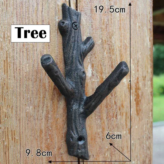 Kreatív Gekkó Falra Szerelhető Dekoratív Horgok Öntöttvas Retro Nagy Ruhák Kabát Kalapok Törülköző Fogas Polc A Konyhai Dekorációhoz - Image 4