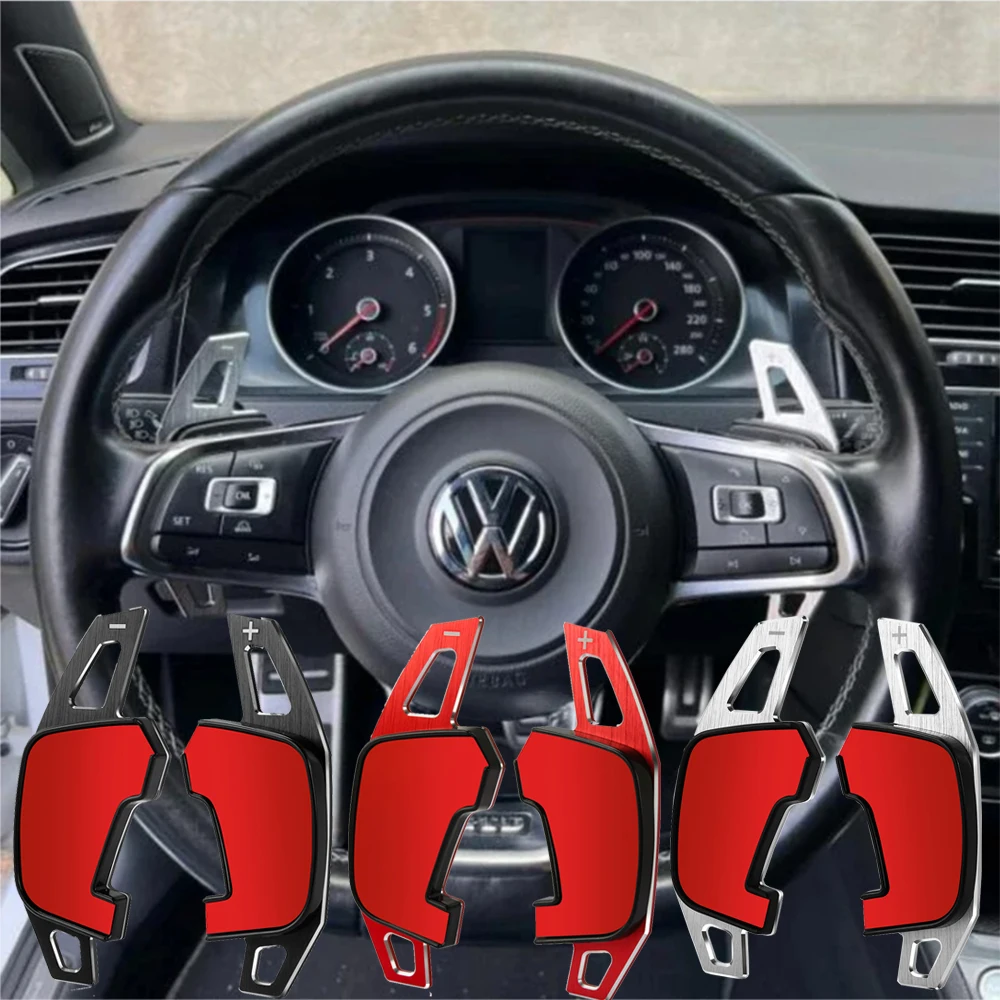 폭스바겐 VW 골프 GTI R GTD GTE MK7 7 폴로 GTI 시로코 티구안 R라인 파사트 T-ROC용 자동차 스티어링 휠 시프트 패들 시프터
