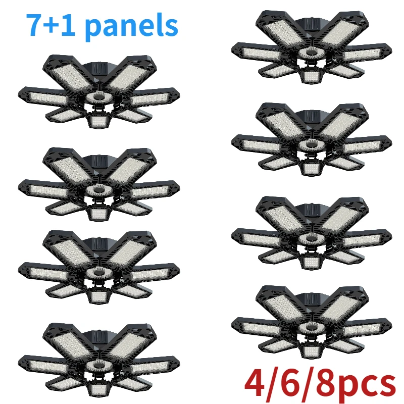シンクガレージシーリングライトパネル、倉庫用ナイトライト、工業用ライト、e27、7-1、4個、6個、8個