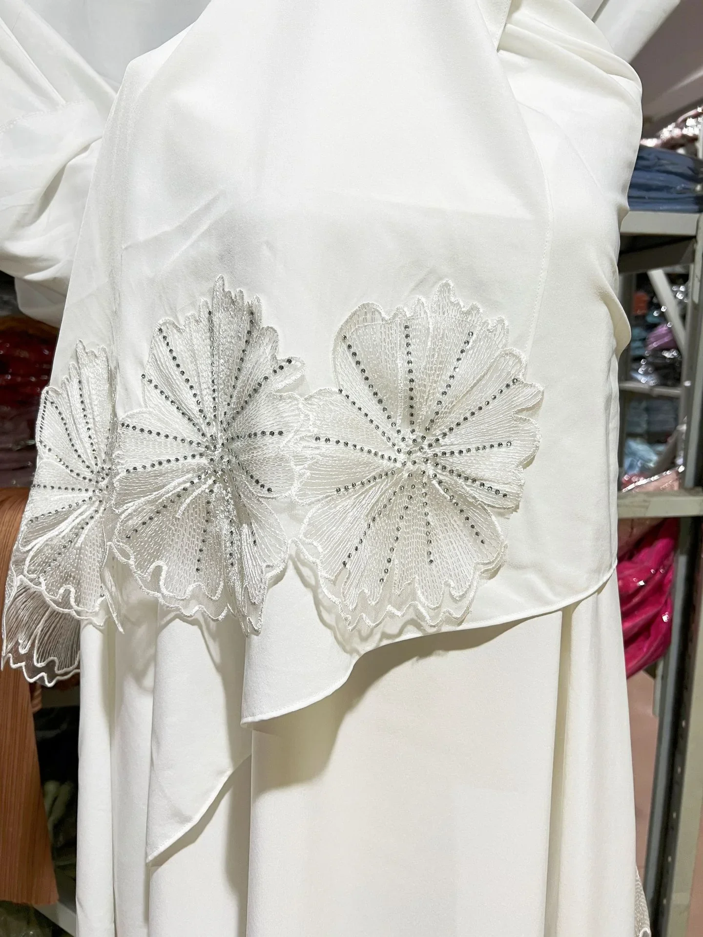 S0b403ed77fc1443a9f1d328ffd01cfcem Eid Robe Muslim Abaya Dress & Scarf 2 Piece Set Dubai Embroidered Kebaya Gowns Moroccan Caftan Kaftan Islam Oman Ladies Dresses Mallzona