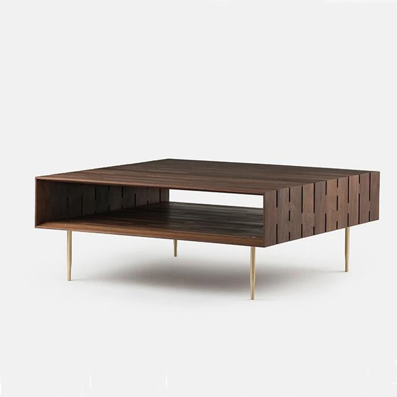 

Walnut Living Room Coffee Table Modern Minimalist Tea Table