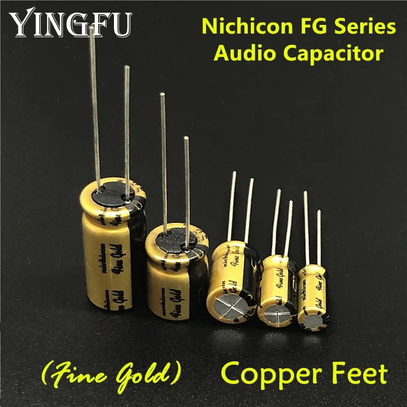 Electrolytic Capacitor 5Pcs/Lot NICHICON FG Series 6.3V-100V/0.1uF-470uF Available HIFI Audio Capacitor For Audio Equipment
