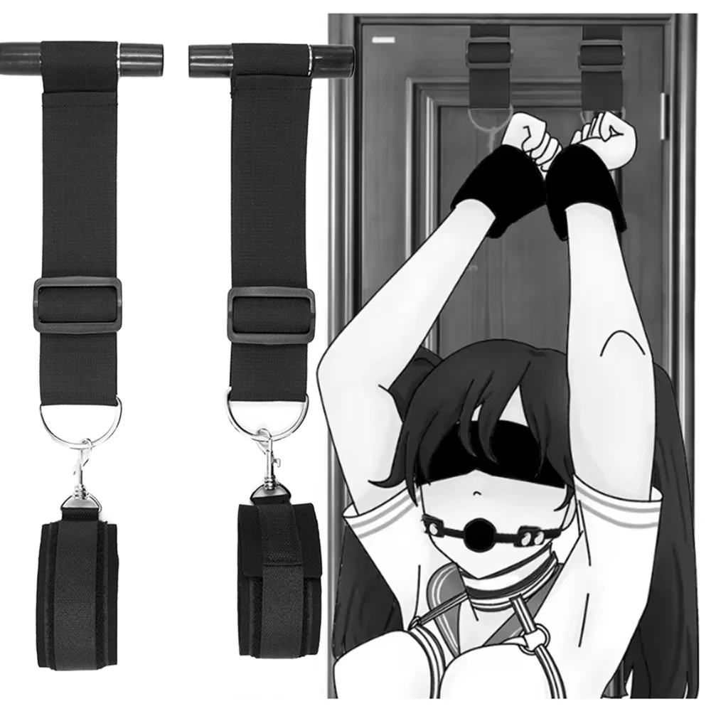 BDSM Door Swing Sex Toys Bondage Slave Sex Slings Hanging Door Handcuffs Leg Restraints Spreader Adult Toy for Women Couple Game