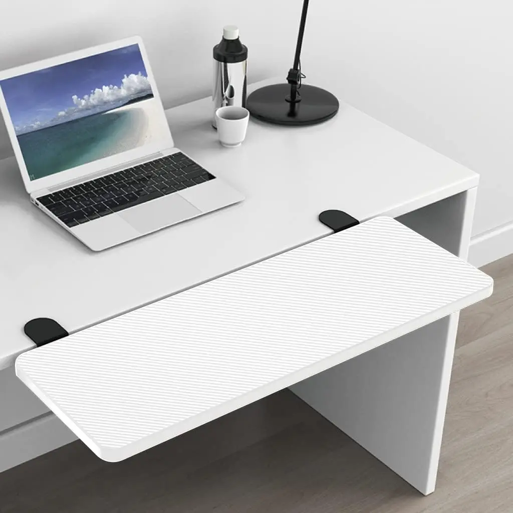 HONJIE Computer Desk Extension Board, Suitable for Office desks, Sturdy Mouse arm Support, Computer Desk Extender, Suitable for