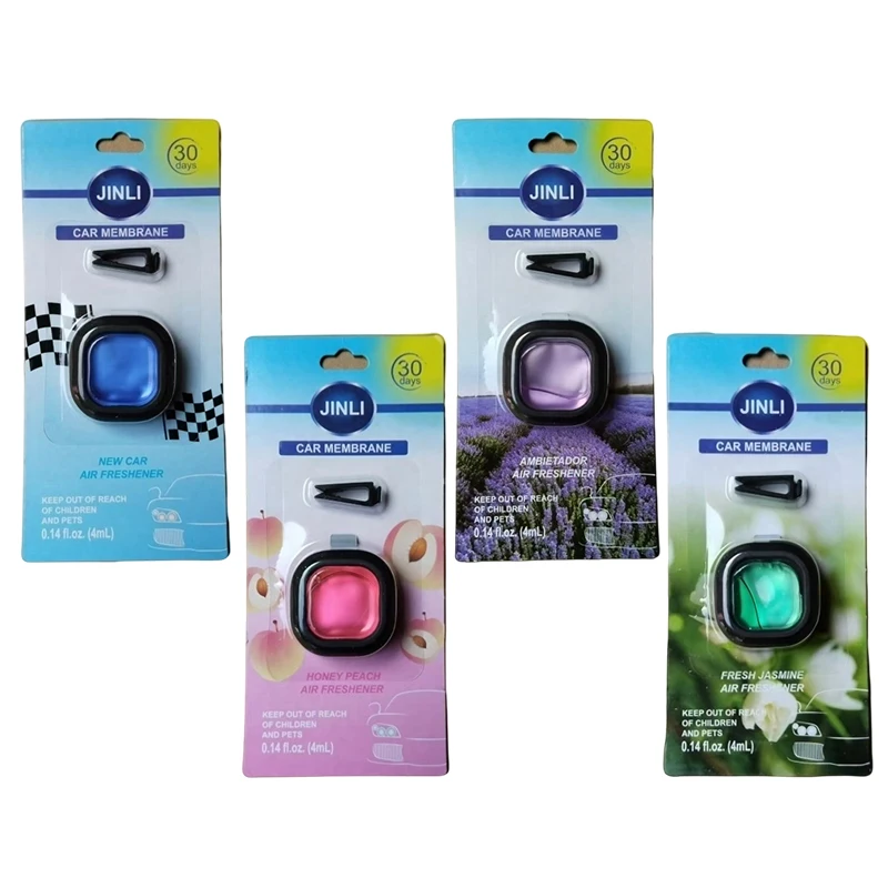 Long-Lasting Car Air Freshener Vent Clip Essential Oil Scented Odor Eliminator 0.14oz Alcohol-Free Fragrance For Fresh Car Smell_voghion.com