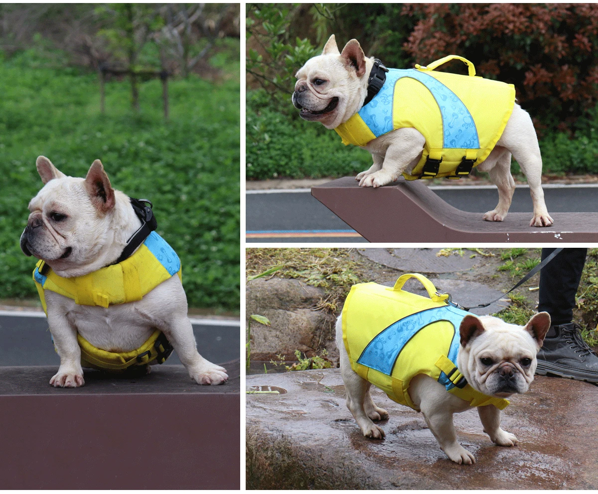 DogMEGA Reflective Life Jacket for Chubby Dog