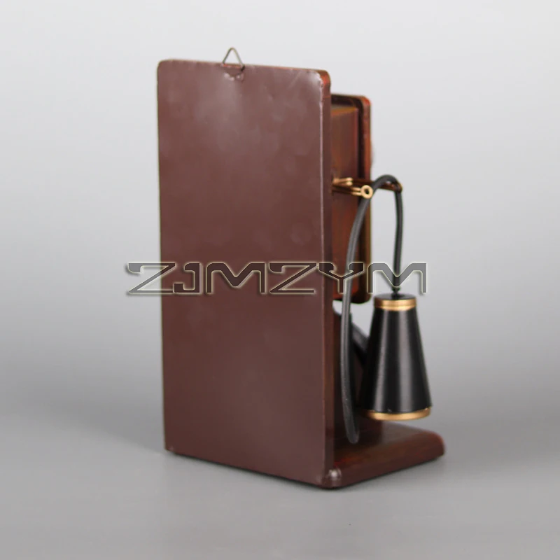 Retro Wall-mounted Telephone Model Creative Milk Tea Shop Bar Nostalgic Decorative Pendant Photo Photography Props