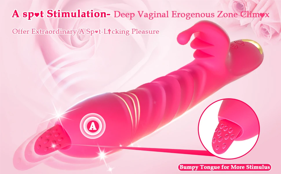 Rabbit Vibrator for Women Vagina G Spot Nipple Clitoris Stimulator Thrusting Telescopic Rotating Dildo for Adult Sexy Toys S0b40c241bf034f2a83369d70d686d5127