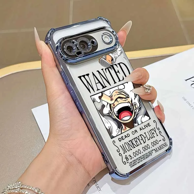 Plating Drop-Proof Transparent Soft Anime Phone Case