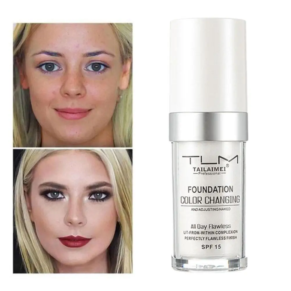 30ml Foundation Magic Color Changing Foundation Liquid Soft Matte Long Lasting Hydrating Makeup Base Maquiagem Korea Makeup,liquid foundation