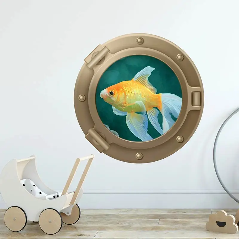 M410 Sea life Shark Fish Submarine Window Wall Stickers Refrigerator Bathroom Home Decoration Mural Art Animal Decals wall stickers