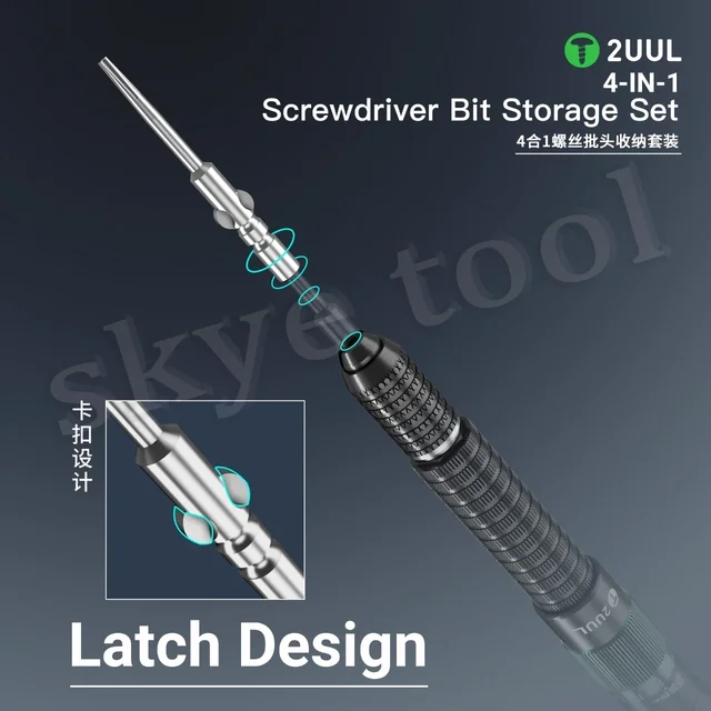 مفك 2UUL SD24 (4 في 1) الاحترافي – 4 لقم أساسية للصيانة في أداة واحدة مدمجة 3