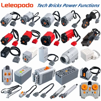 MOC Power Functions Enhanced Version M L XL Servo Red Motor Technical Part Building Block Toy Accessories Compatible with Brand 1