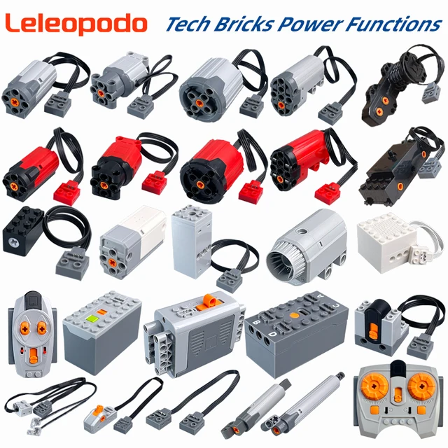 MOC Power Functions Enhanced Version M L XL Servo Red Motor Technical Part Building Block Toy Accessories Compatible with Brand 1