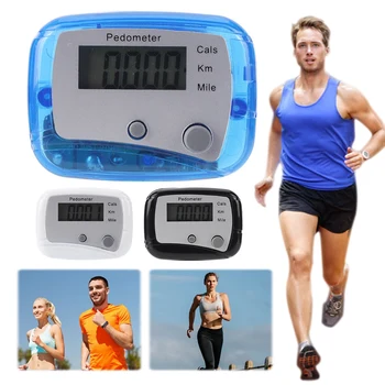 Walking Pedometer Clip On Step Counter Mile Kilometer Calorie Calculation Electronic Pedometer Step 0-99999 for Outdoor Sports 1