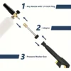 1/4" Quick Connect Spray Gun Nozzle for Karcher HD & Parkside M22-14 High-Pressure Car Washer Extension with Foam Cannon Adapter 3