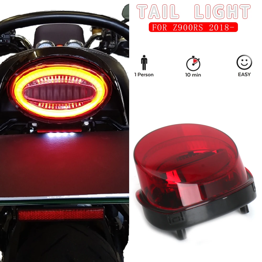 

For Kawasaki Z900RS Z900 RS z900rs 2018 2019 2020 2021 2022 2023 New Motorcycle Accessories LED Brake Rear Tail Light Fits