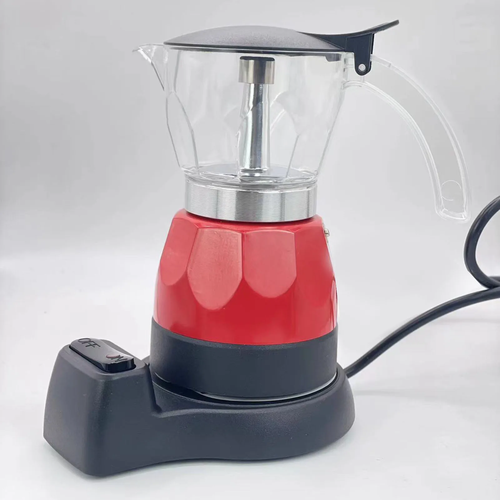 Electric Italian Coffee Pot 150ml 3 Cup Fine Filtration Drip Proof Electric Coffee Maker for Home Electric Italian Coffee Maker