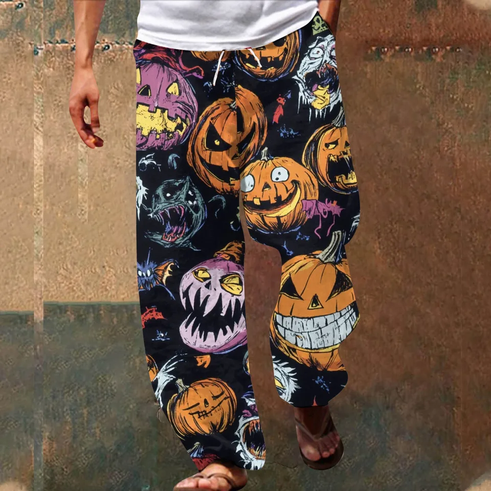 Comfortable Thickened Printing Loose Fit Sweatpants