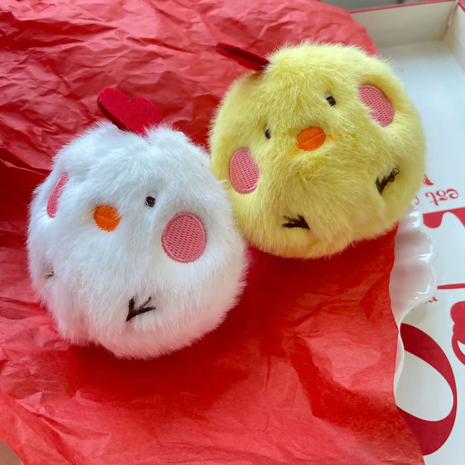 

9cm Creative Cute Little Chick 2 Colors Animals Soft Stuffed Plush Toys Hobbies Exquisite Kawaii Backpack Decoration Keychain