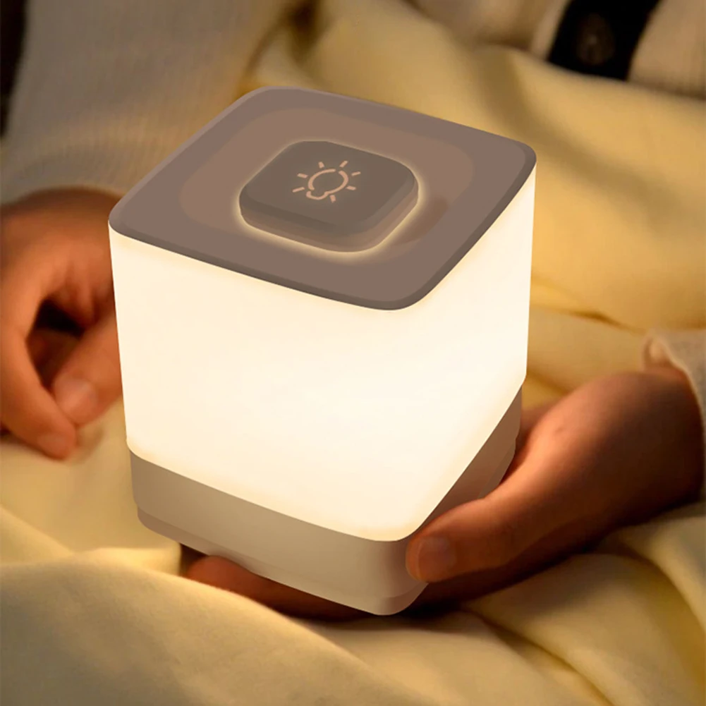 

Cubes Shape Touch Opening Night Light Stylish Lightweight Decorative Light for Home Room Adjustables Light Modes Decor Lamp