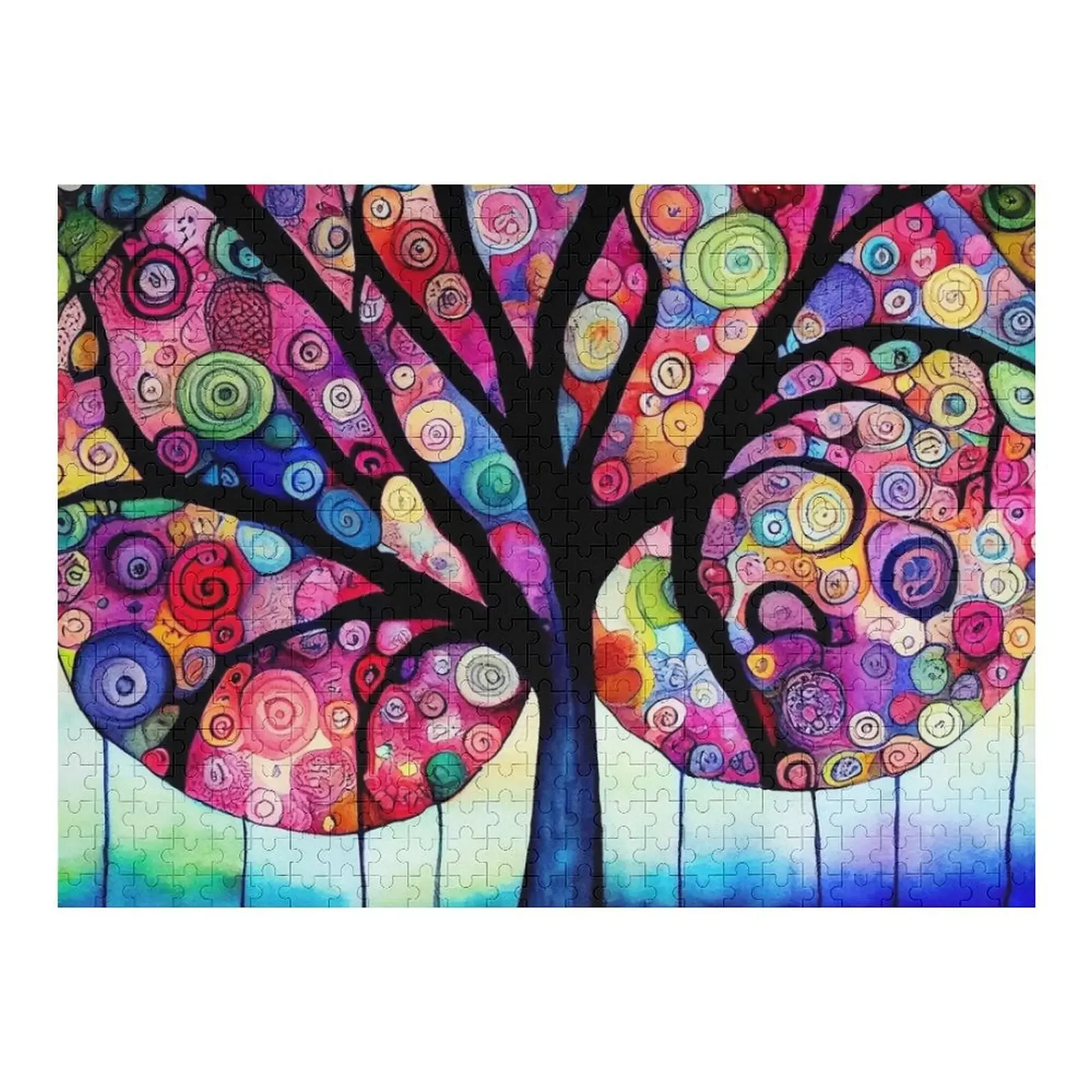 Redreaming Tree of Life 4 Jigsaw Puzzle Wood Adults Christmas Toys With Personalized Photo Puzzle the lying life of adults