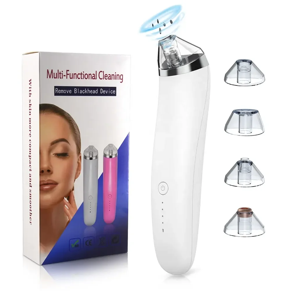 Blackhead Remover USB Rechargeable Facial Pore Cleaner Vacuum Suction Comedone Acne Pimple Black Head Extractor Care Tools