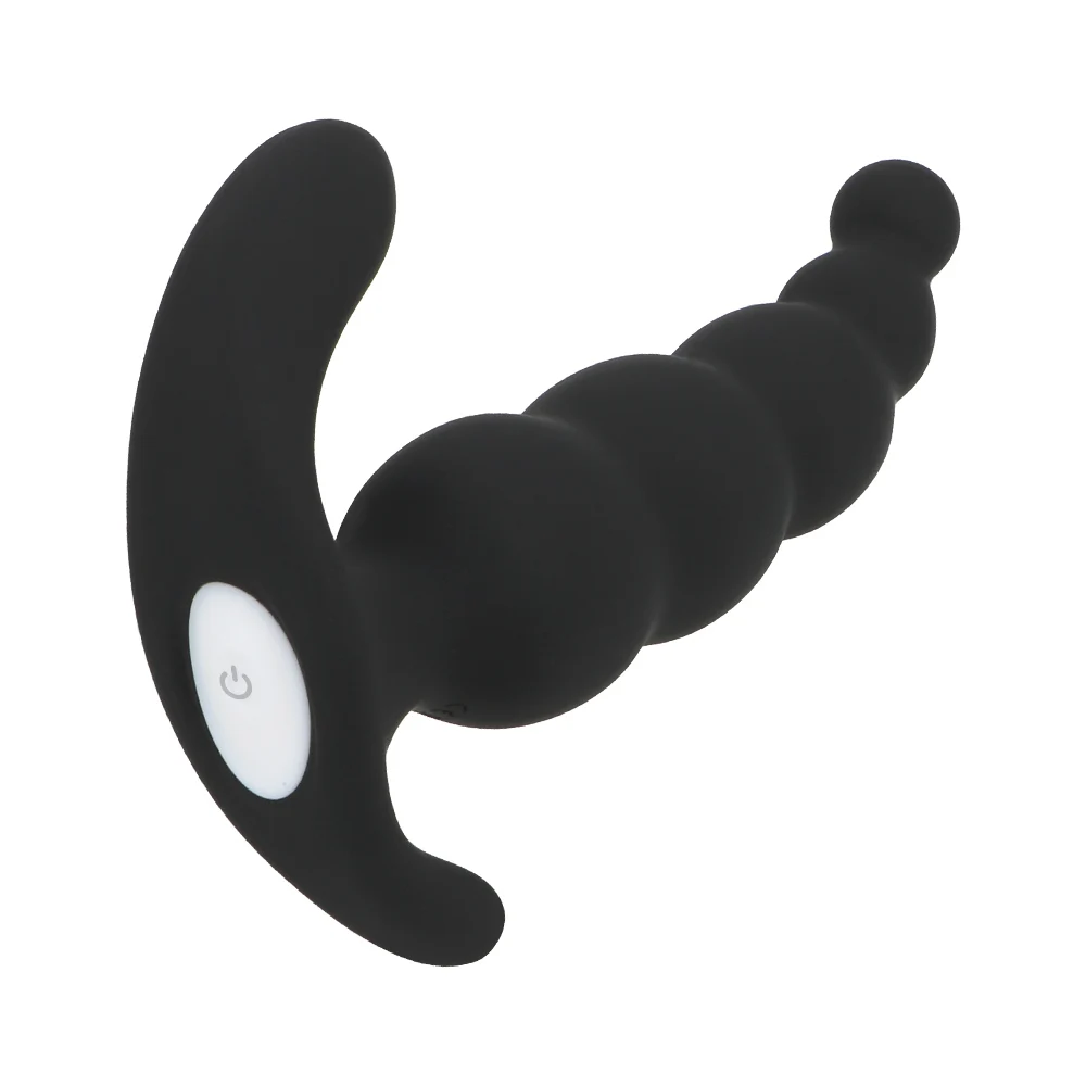 Silicone Anal Beads Vibrator With Wireless Remote Control Plug_voghion.com