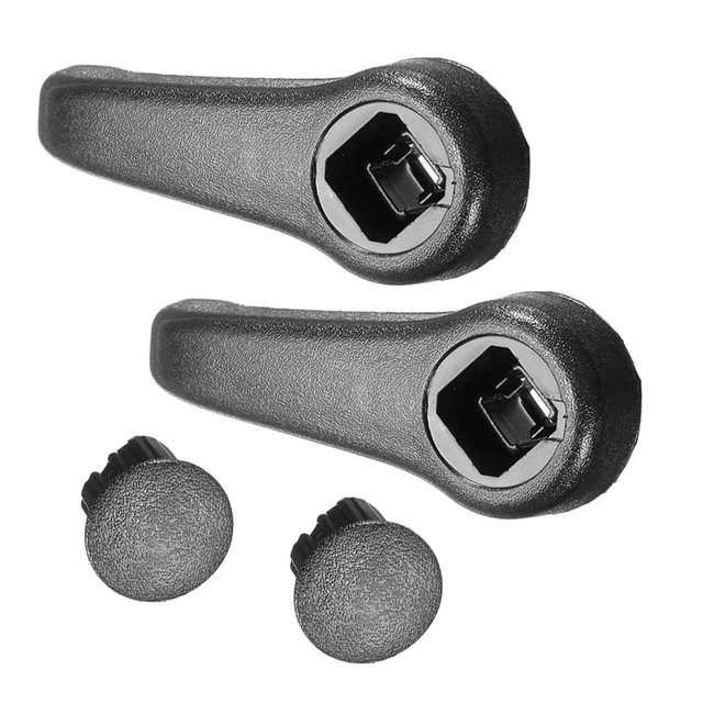2pcs for Renault Clio MK2 Car Seat Adjust Lever Handle Pull Handles Interior Hand Seat Tilt Pull Set Dark Grey