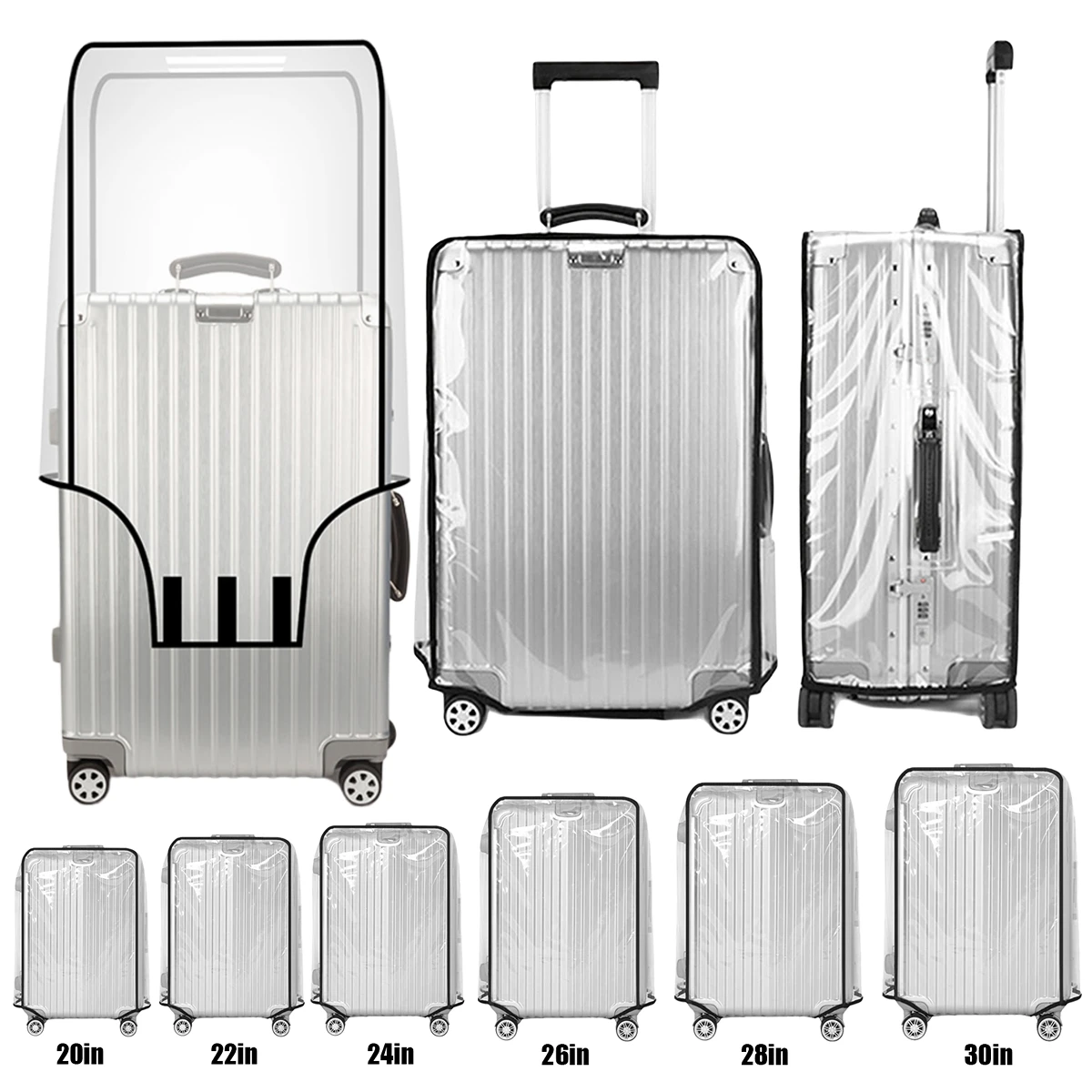 Protection de Roues de Valise en Silicone – 16 Pièces