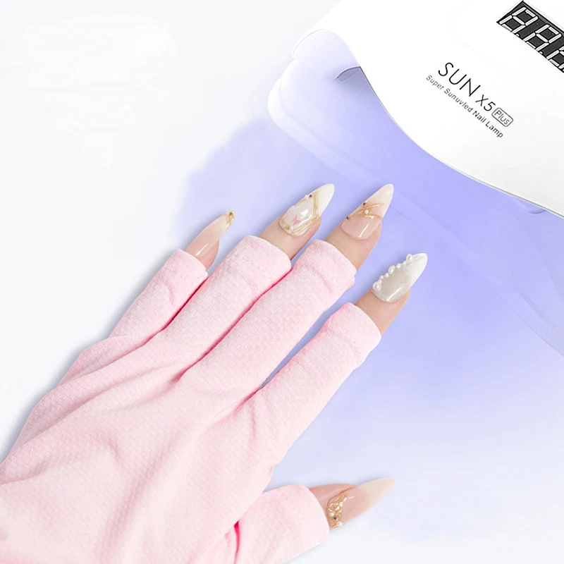 네일 아트 장갑 UV 보호 장갑, UV 방사선 방지 장갑, 네일 아트 젤 UV LED 램프 도구 보호대