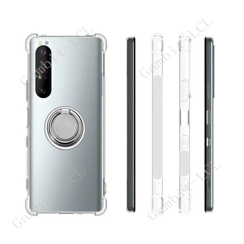 Versatile Ring Holder Phone Case - Durable TPU Soft Silicone Cover