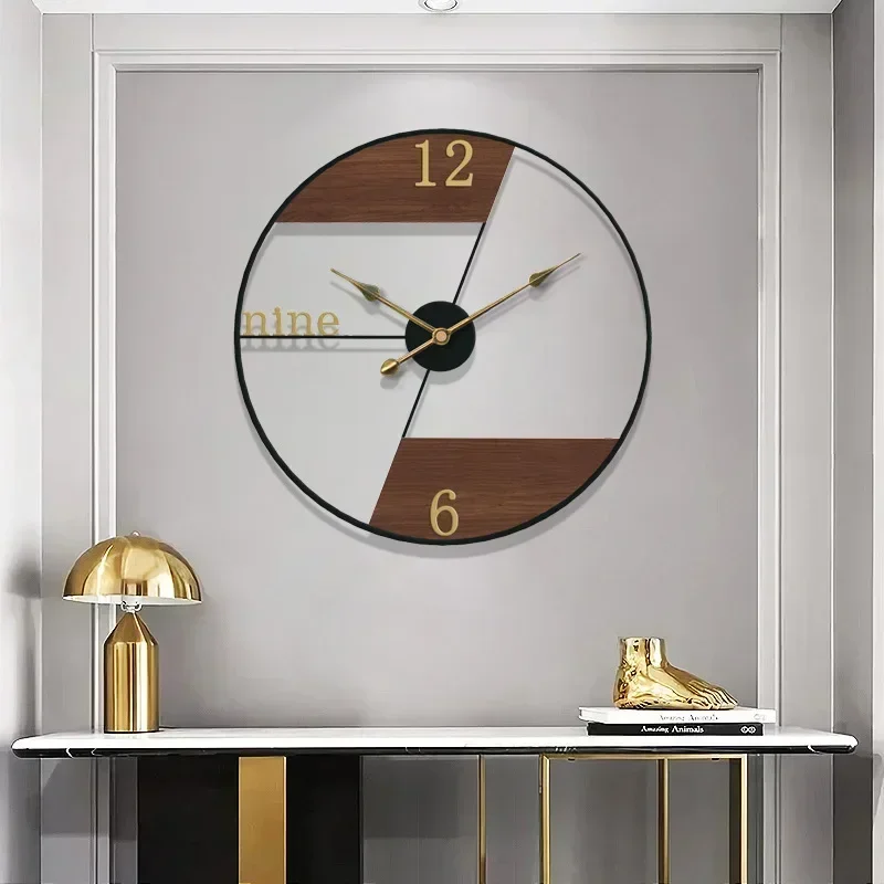 Vintage Iron Art Wood Wall Clock