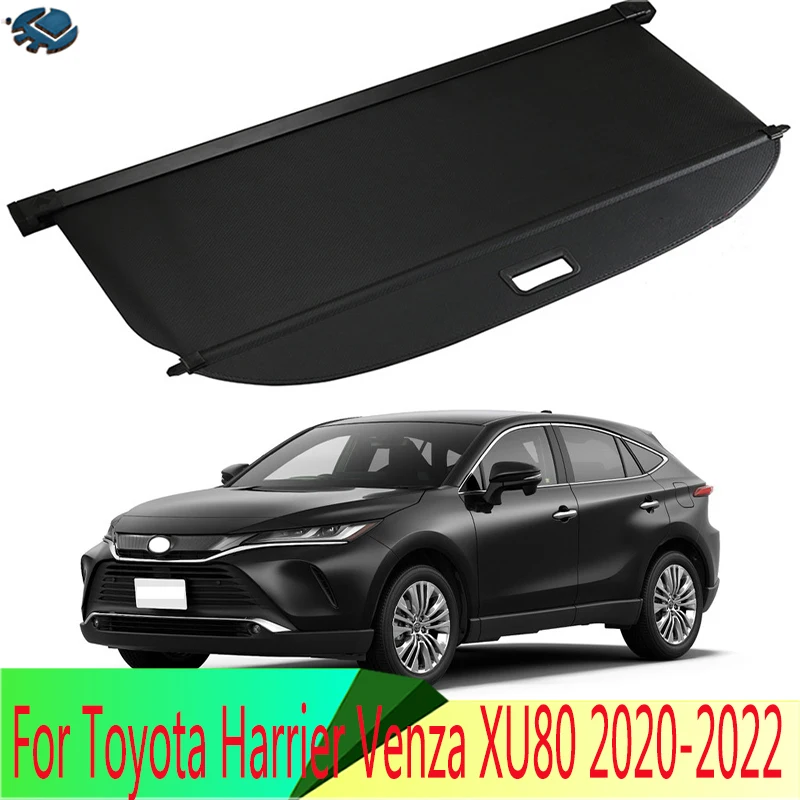 For Toyota Harrier Venza XU80-Aluminum+ Canvas Rear Cargo Cover Privacy Trunk Screen Security Shield Shade Accessories
