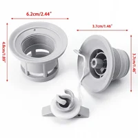 Double Seal Grey/Black H-R Air Valve For Inflatable Boat Raft Dinghy Kayak Canoe 2