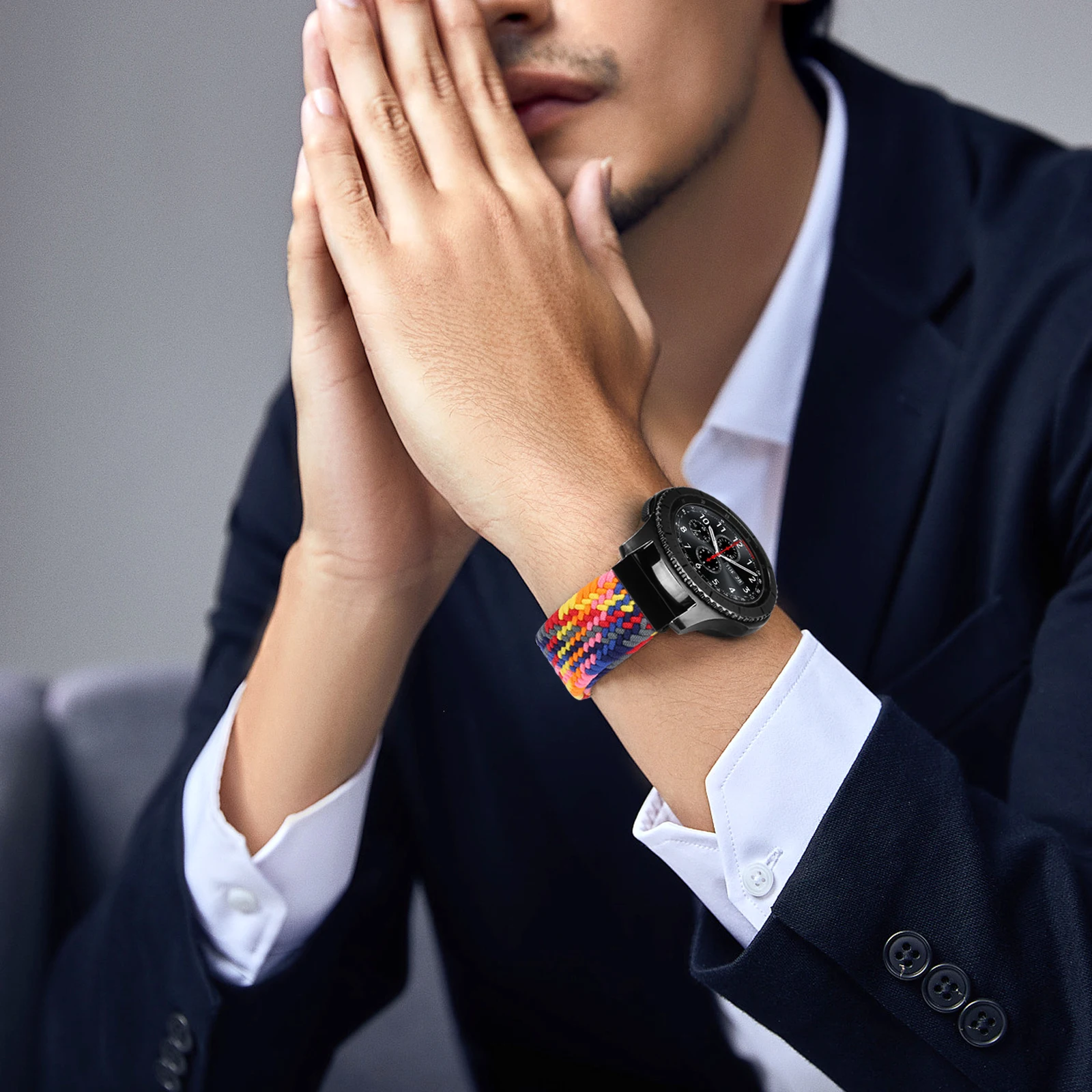Nylon Braided Solo Loop Strap for Smartwatches - 20mm/22mm Band