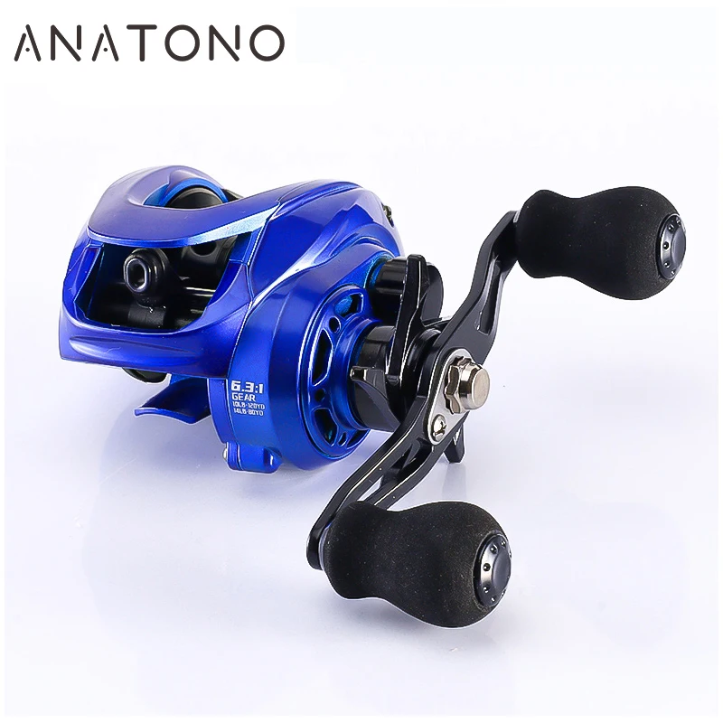 ANATONO Lightweight Spool 6.3:1 Gear Ratio Metal Fishing Wheel